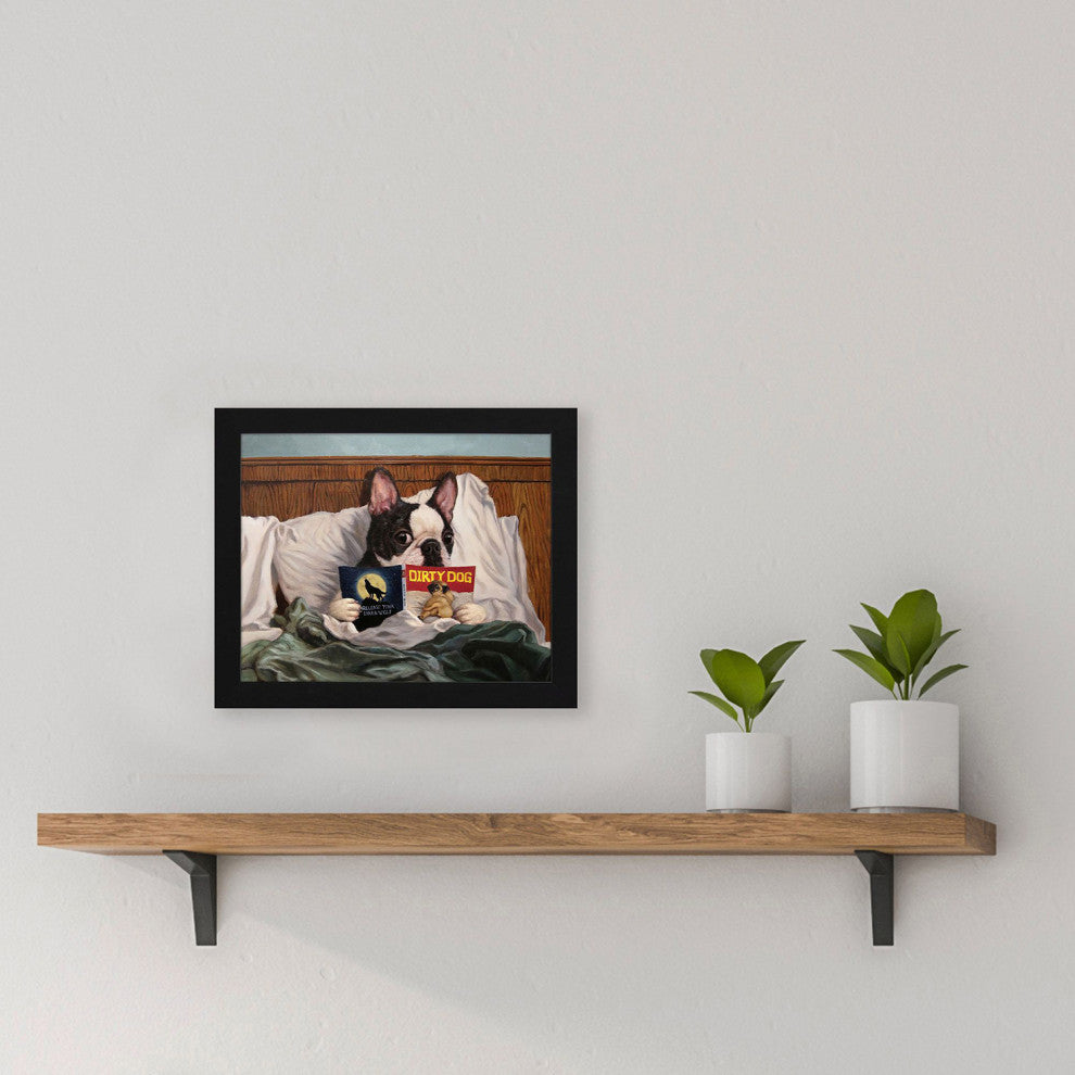 Dirty Dog Non-Glass Framed Art