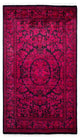 Overdyed One-of-a-Kind Hand-Knotted Area Rug Pink, 3' 1" x 5' 4"