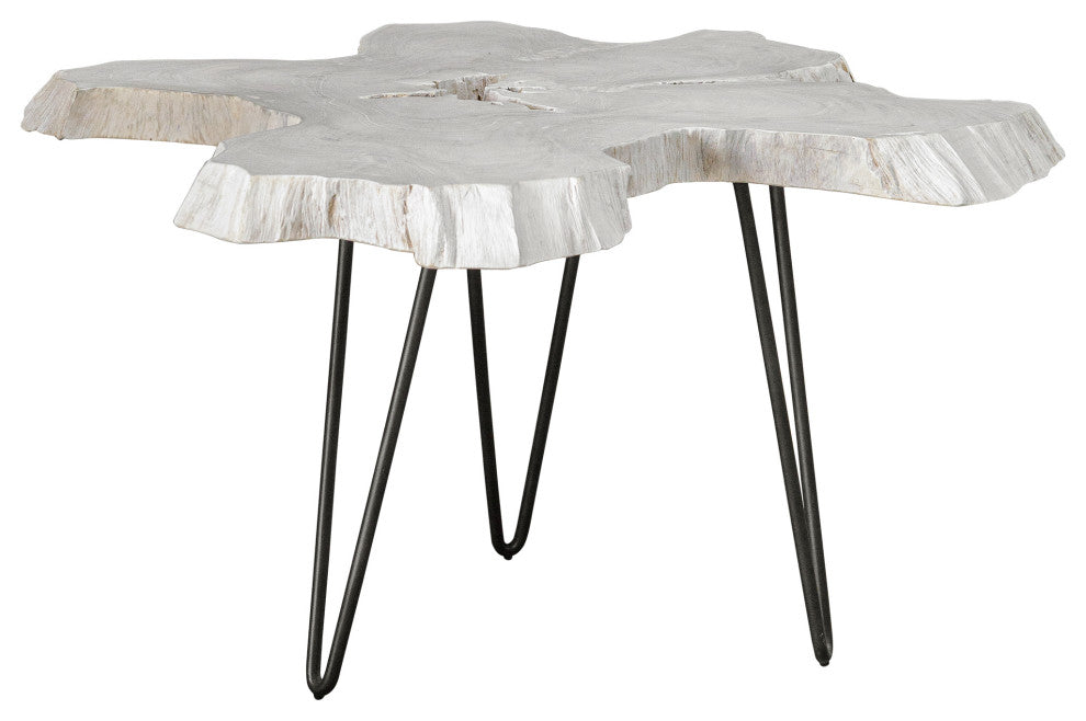 Uttermost Trillium Bleached Teak Coffee Table