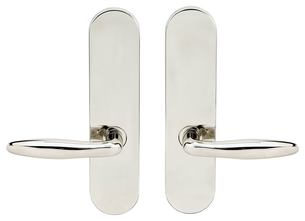 Summer Lever Full Dummy Tubular Pair, Left Hand, Polished Stainless Steel
