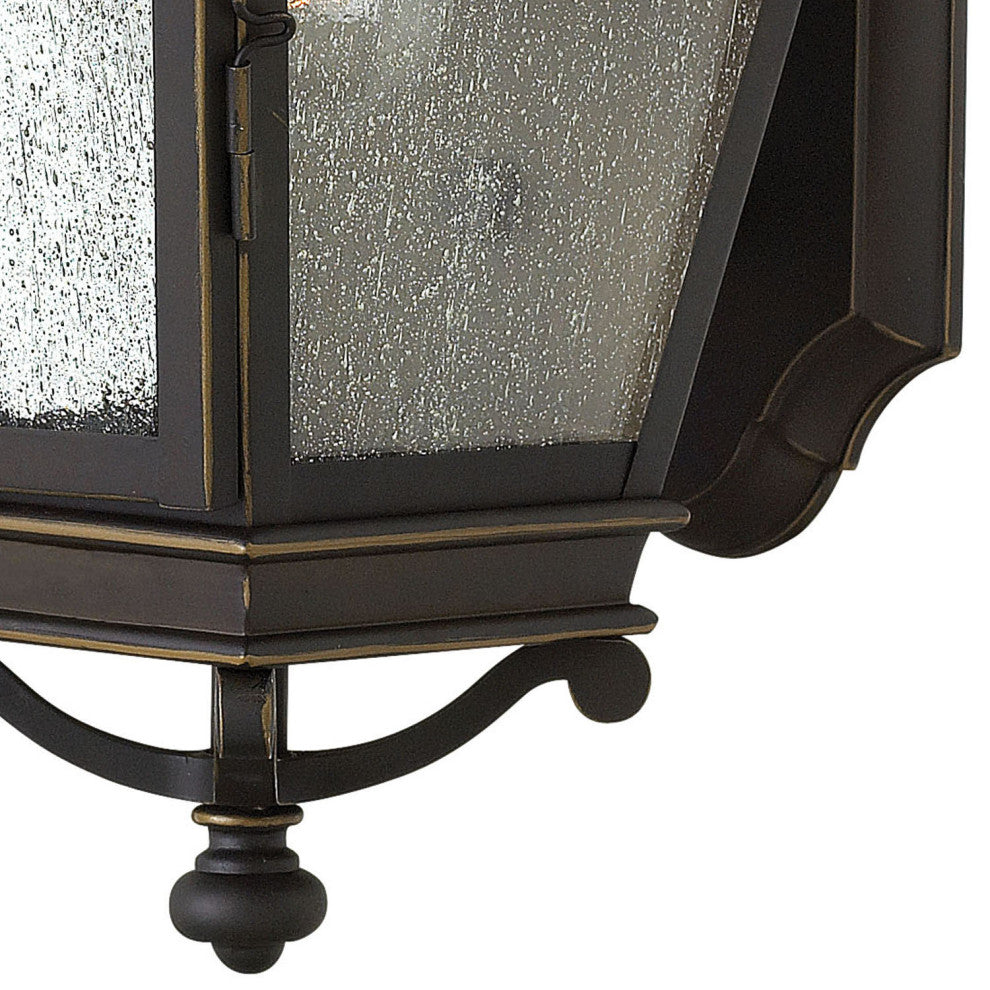 Hinkley Lincoln Small Wall Mount Lantern, Oil Rubbed Bronze