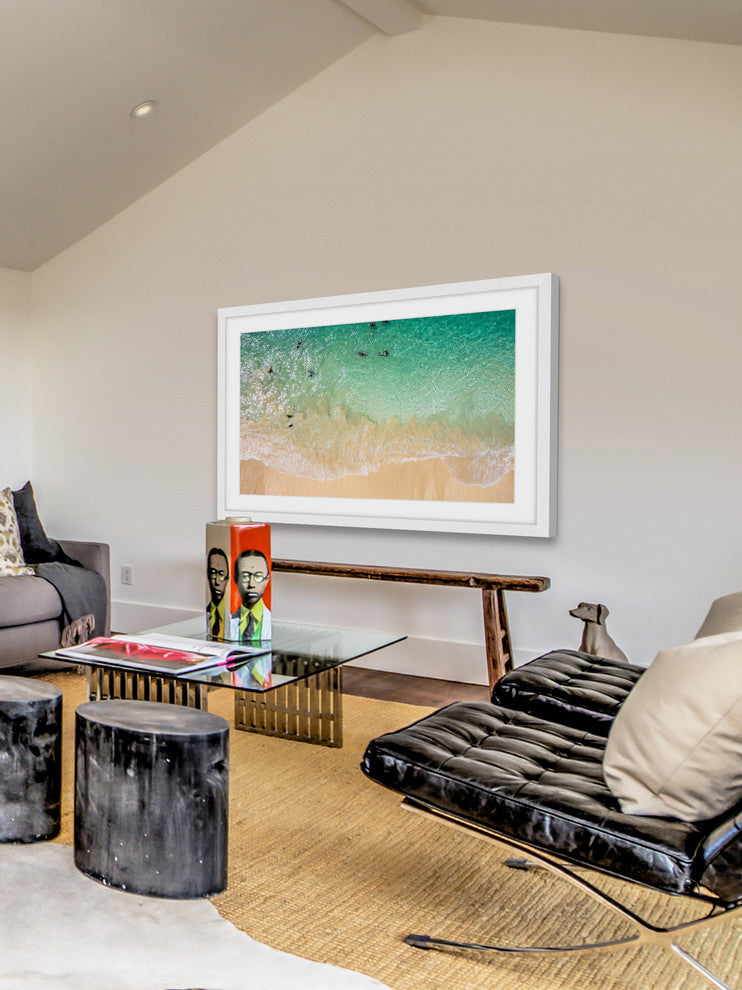 "Splash Near Shore" Framed Painting Print