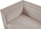 Everett Upholstered Loveseat, Beige, Chenille Fabric