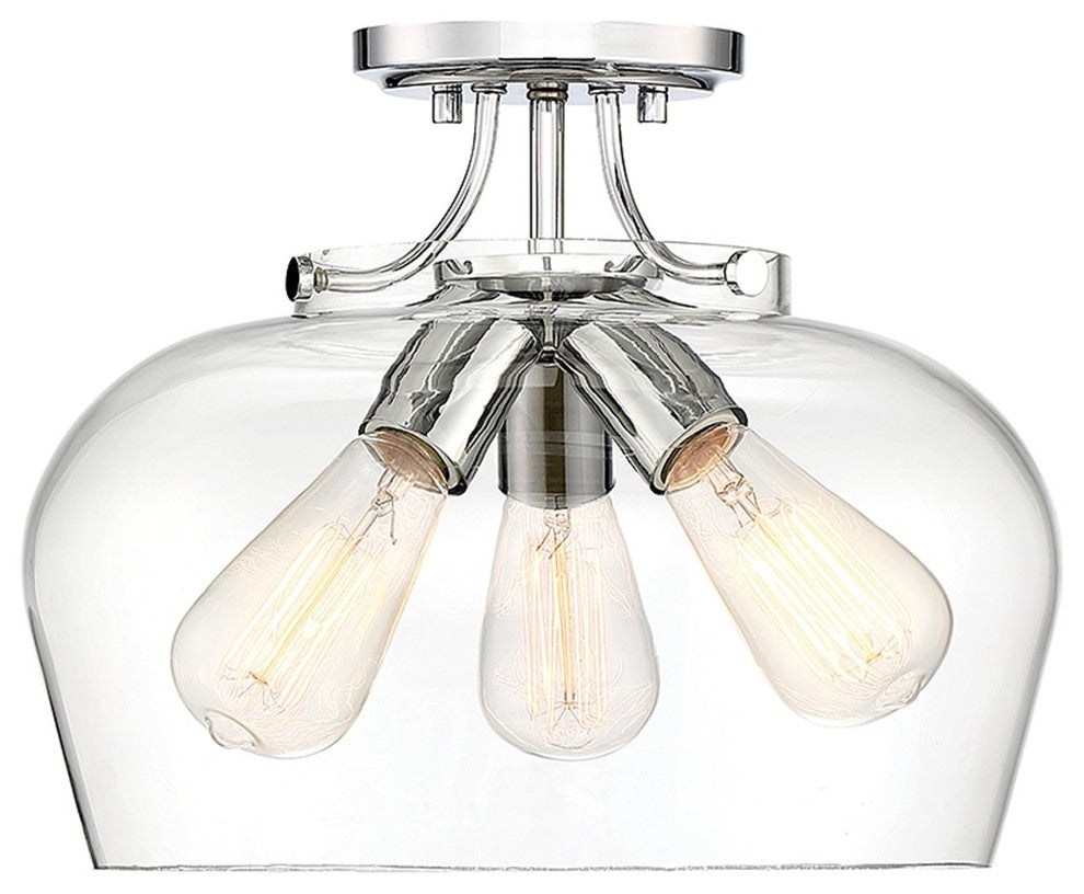 Savoy House Octave Three Light Semi-Flush Mount 6-4035-3-11