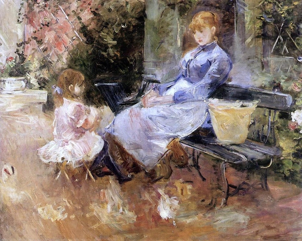 Berthe Morisot A Fable - 20" x 25" Premium Canvas Print