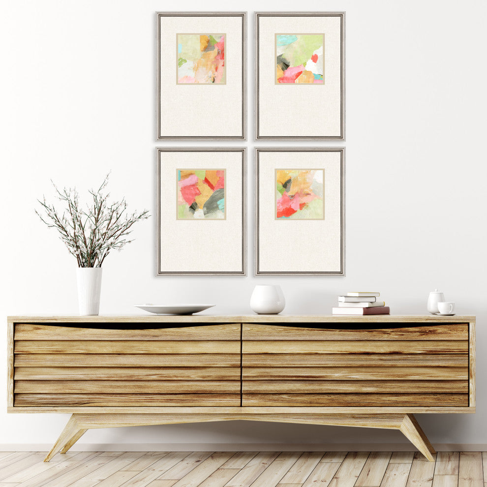 Pastel Splash Artwork, 4-Piece Set