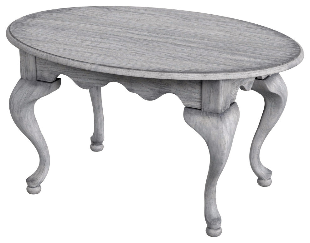 Grace Oval Coffee Table, Gray