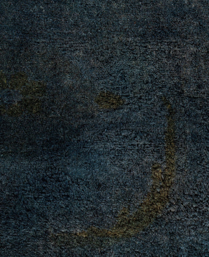 Overdyed One-of-a-Kind Hand-Knotted Area Rug Black, 5' 3" x 7' 9"