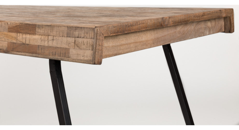 Natural Lacquered Teak Dining Table | DF Suri, Medium