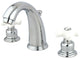 Kingston Brass Widespread Bathroom Faucet With Retail Pop-Up, Polished Chrome