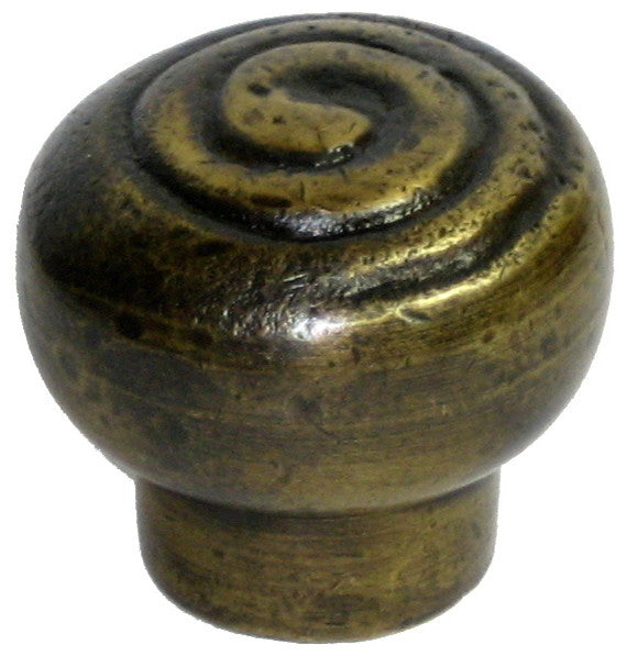 Spiral Front Knob, Medium