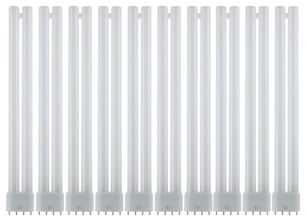 10 Pack Sunlite 24 Watt Ft 4 Pin Twin Tube, 2G11 Base, Warm White