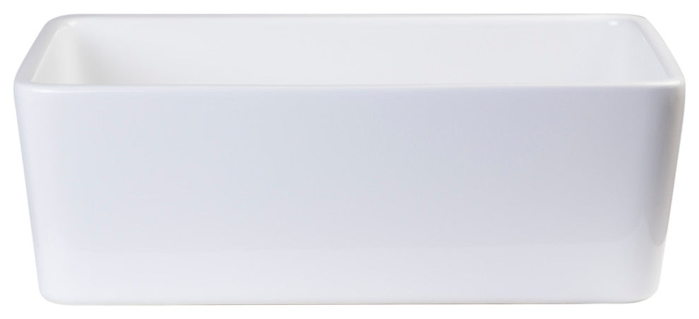 Biscuit 23" Fireclay Single Bowl Farmhouse Kitchen Sink, White