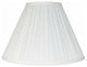 Empire Box Pleat Lamp Shade, 8x16x11", Off White