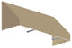 Awntech 5' San Francisco Acrylic Fabric Fixed Awning, Tan