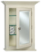 Wilshire II 7" Deep Semi Recessed Medicine Cabinet With Crown Moulding, 22"x27"