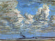 Eugene-Louis Boudin White Clouds Premium Canvas Print