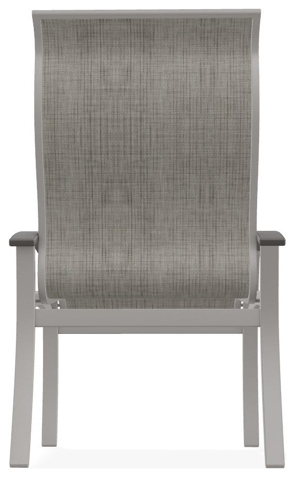 Belle Isle Sling Outdoor Dining Chair, Smoke/Kona