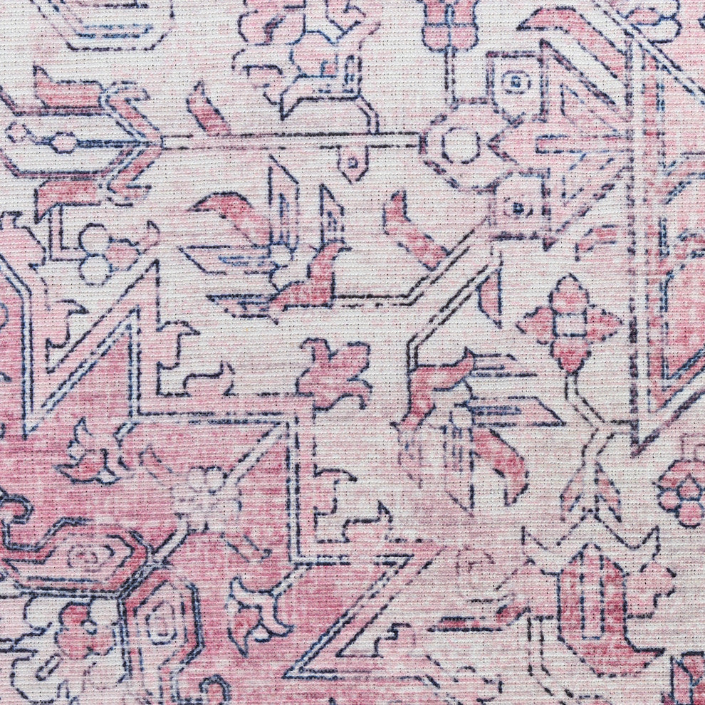 Nourison Nourison Washables 2'2" x 10' Pink Vintage Indoor Rug