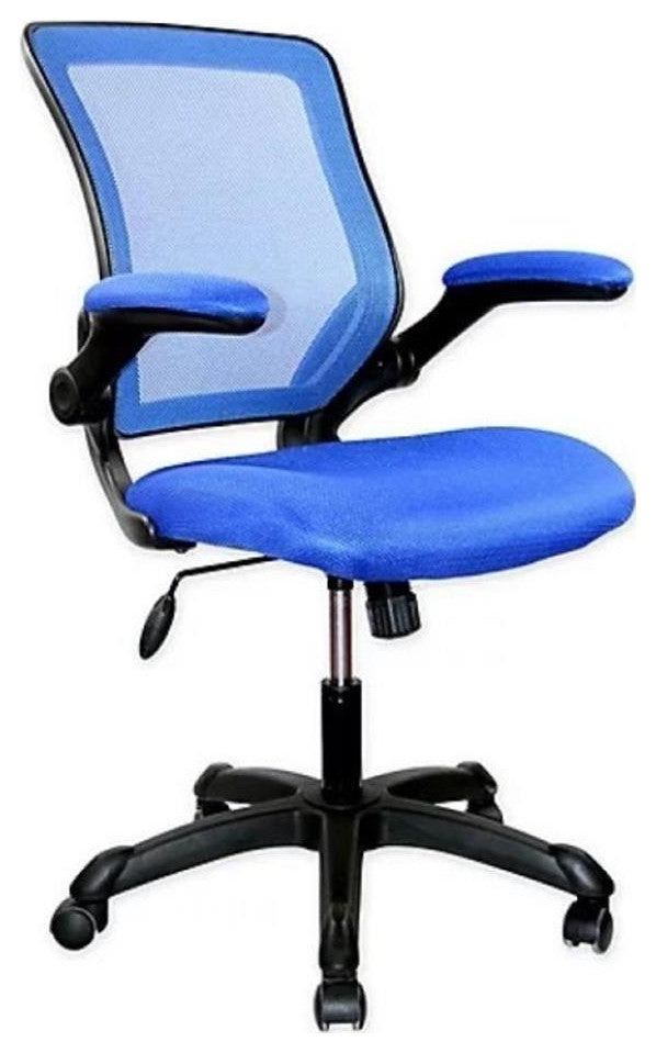 Techni Mobili Mesh Task Office Chair in Blue