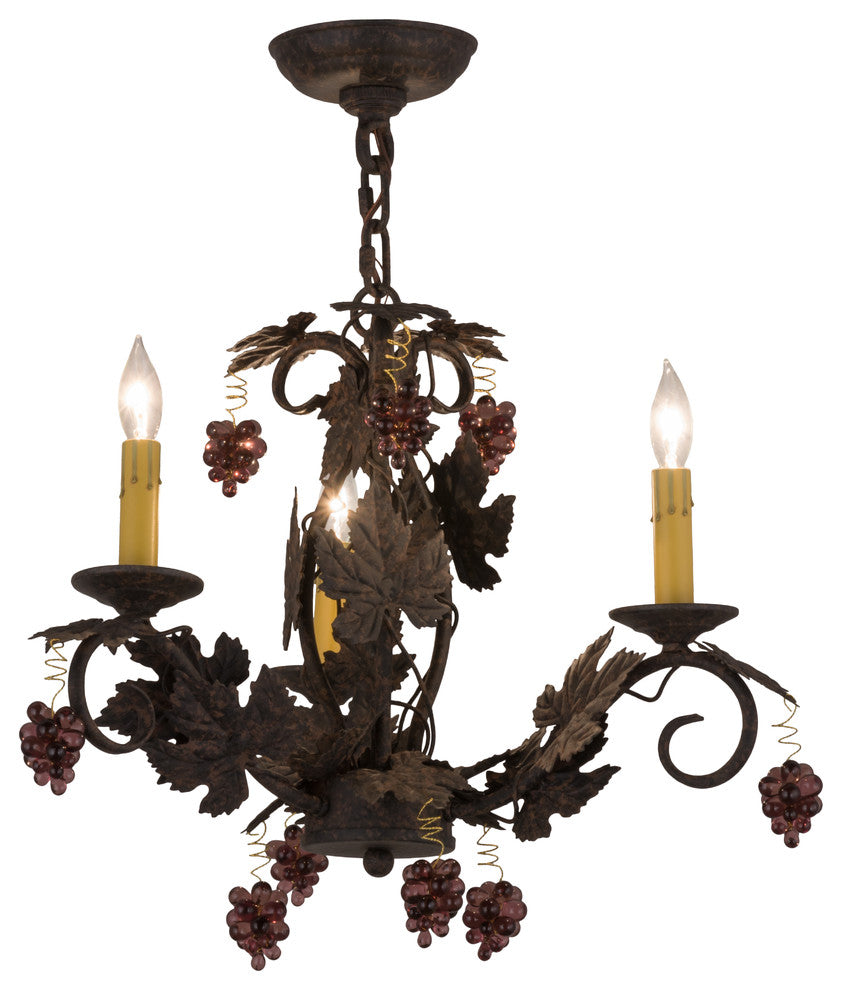 18W Vineyard 3 LT Chandelier