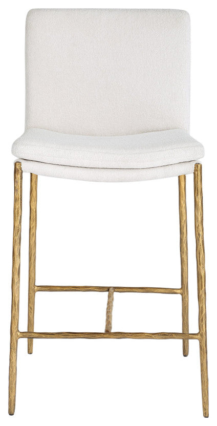 Uttermost Ascend White Counter Stool