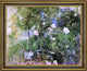 Berthe Morisot a Corner of the Rose Garden Framed Premium Canvas Print, 20"x25"