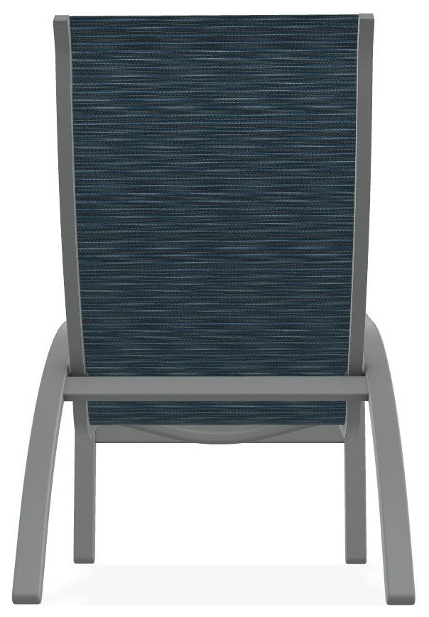 Kendall Sling Stackable Outdoor Lounge Chair, Nimbus Ocean/Graphite