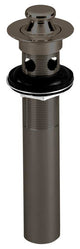 Lift and Turn Lavatory Drain With Overflow Holes, Exposed, Oil Rubbed Bronze