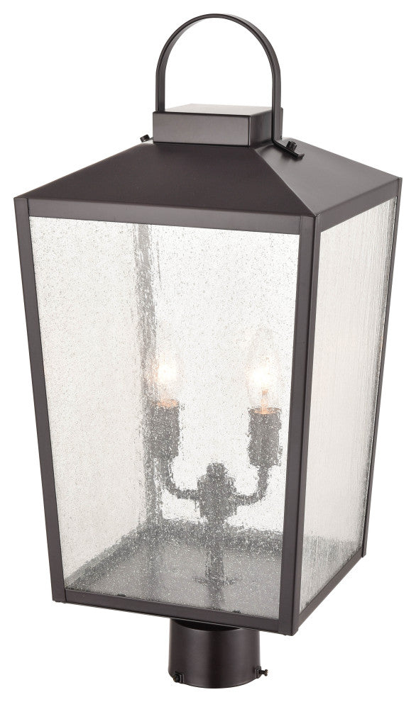 Devens Collection 2-Light 10" Powder Coat Bronze Outdoor Fixture