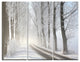"Winter Lane in Foggy Morning" Photo Wall Art, 3 Panels, 36"x28"