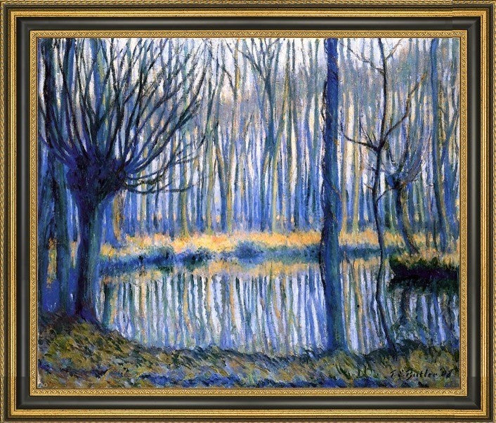 Theodore Earl Butler The Epte Giverny Framed Premium Canvas Print, 16"x20"