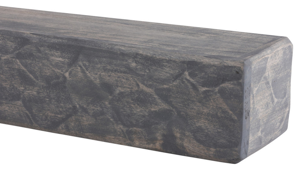 Rough Hewn Fireplace Shelf Mantel, Gray Ash, 72"