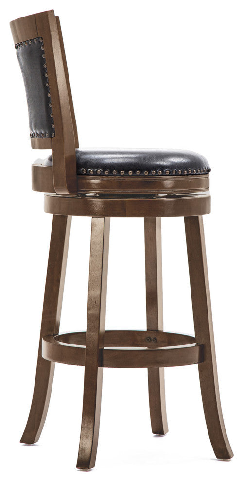 Bristol Swivel Stool, 29" Bar Height Stool, Cappuccino