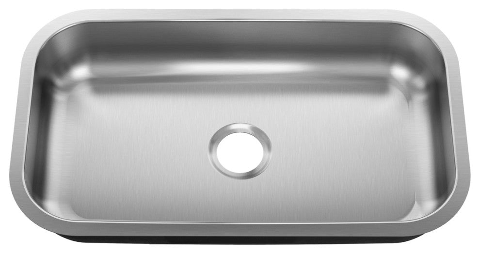 Sinber 30" Undermount Single Bowl 304 Stainless Steel Kitchen Sink