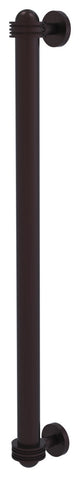 18" Refrigerator Pull With Dotted Accents, Antique Bronze