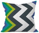 Karen Harris Modernity Galaxy Cool Chevron Outdoor Throw Pillow