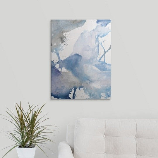 "Blue Harmony" Canvas Art, 18"x24"x1.25"