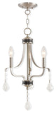 Laurel 3-Light Mini Chandelier, Brushed Nickel
