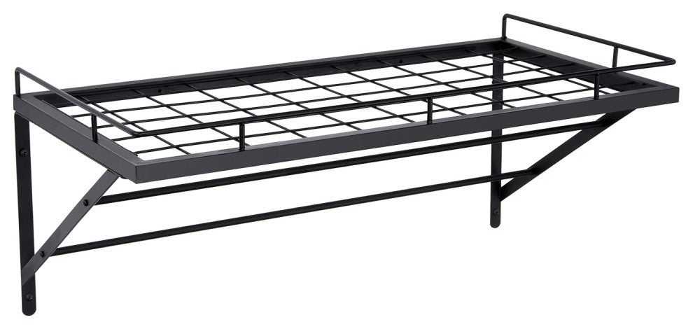 VEVOR Pot Rack Wall Mounted 24in Pot and Pan Hanging Rack With 12 S Hooks 55 lbs