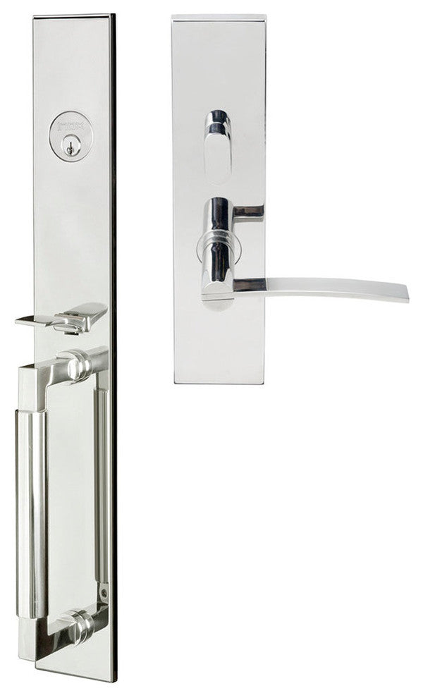 Horizon Lever, Mortise Entry Handleset, Left Hand, Polished Stainless Steel