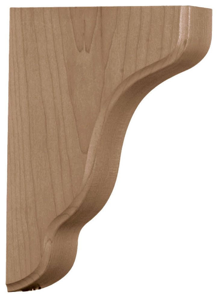 1 3/4"W x 7 1/4"D x 9 1/2"H Plymouth Wood Bracket, Red Oak