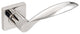 Stratus Lever, Half Passage, Left Hand, Polished Stainless Steel, 2-3/4" Backset