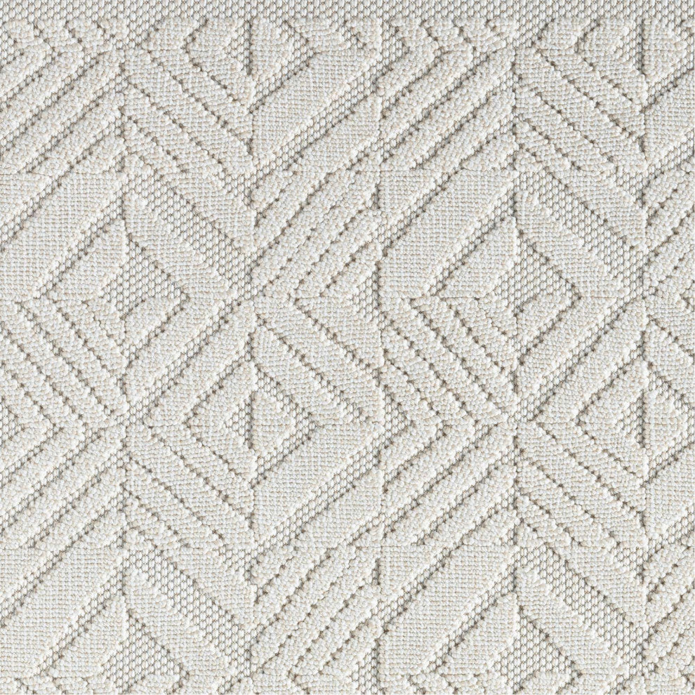 Nimes Diamond Tile Cascade Area Rug, Beige, 7'10"x9'10"