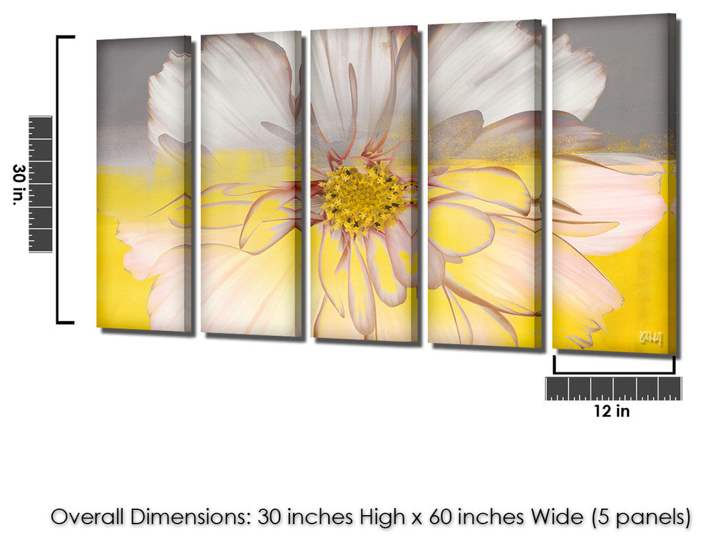 Painted Petals XXXV Canvas Art, 5-Piece Set