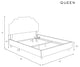 Queen Bed, Zuma White