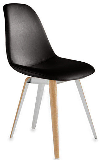 Slice Pop Chair, Black Leather