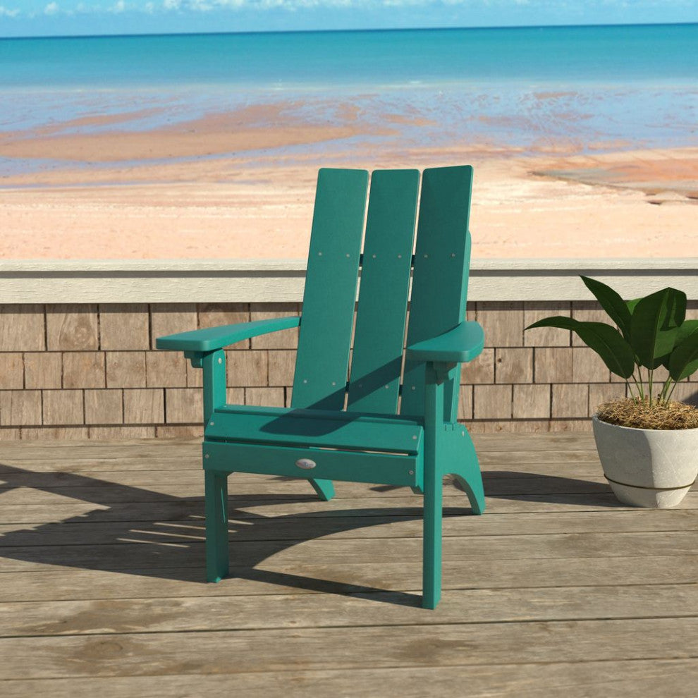 Corolla Comfort Height Adirondack Chair, Seashell Blue
