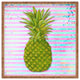 Deny Designs Madart Inc Striped Pineapple Square Tray