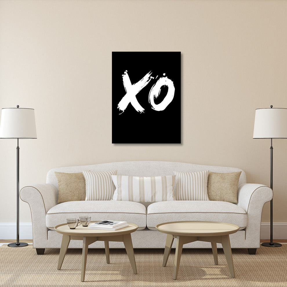 "XO Poster Black" Fine Art Print